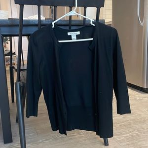 White House Black Market black cardigan/button up sweater